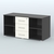Тумба сервисная с ящиками, цвет дуб аттик Черный + Белый