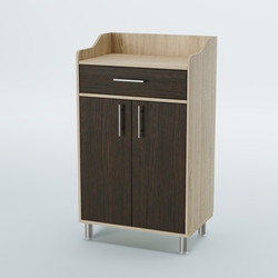 Стойка официанта "Бармен" №5-Н на ножках, Дуб Сонома + Дуб Венге