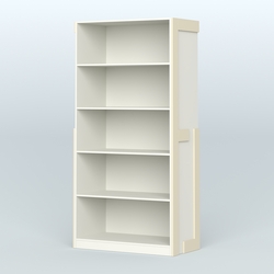 Стеллаж "Фаберлинк", Белый + Крем Вайс