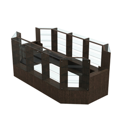 Торговый островок в центр зала ГРАЦИЯ №4 (открытый) (8, 55 кв.м), Дуб Венге