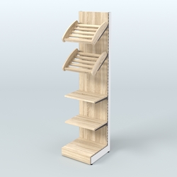 Стеллаж для хлеба и выпечки с полками - корзинами Феникс №15, Дуб сонома