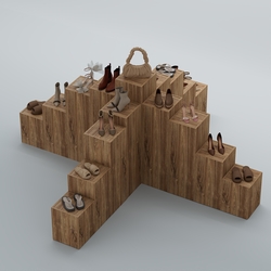 Демо-стенд Ступени-Крест №4, Дуб Канзас коричневый