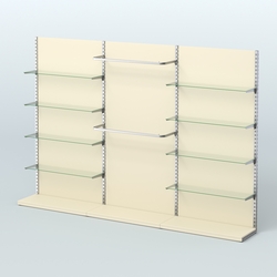 Система ЭЛЕГАНТ №6 пристенная с ДСП (3600 мм), Крем Вайс