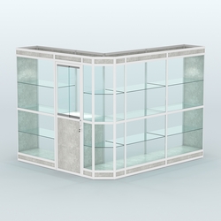 Павильон из профиля угловой №3в (5,5 кв.м), Метрополитан Грей