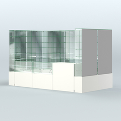 Павильон ИСТРА (глубина витрин-300мм) №3г (5, 94 кв.м), Белый