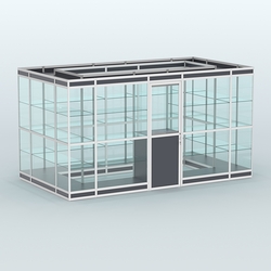 Павильон из профиля островной №2в, Антрацит