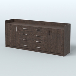 Тумба трехсоставная с ящиками Венди, Дуб Венге