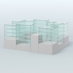 Павильон ИСТРА в центр зала №4а (закрытый) (7, 15 кв.м), Серый