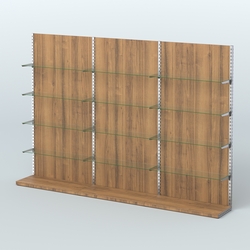 Система ЭЛЕГАНТ №8 пристенная с ДСП (3600 мм), Орех