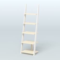 Торговая пристенная стойка ЛОФТ №1-650 малая, Белый + Крем Вайс