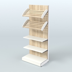 Стеллаж для хлеба и выпечки с полками - корзинами Феникс №12, Белый + Дуб Сонома