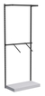 Настенная система с подиумом и комбо - поручнями для одежды ЛОФТ №3 (900мм) Cерый