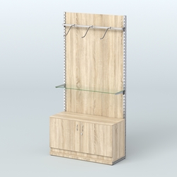 Система ЭЛЕГАНТ №6 с ДСП и тумбой T22 (1200 мм), Дуб сонома