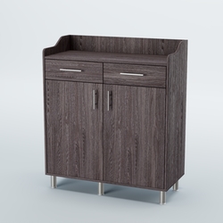 Стойка официанта "Бармен" №6-Н на ножках, Ясень Анкор темный