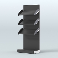 Стеллаж для хлеба и выпечки с тремя наклонными полками СХНП-01, Черный