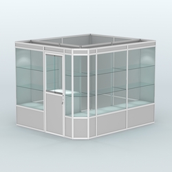 Павильон из профиля угловой №6а (5,5 кв.м), Серый