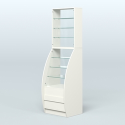 Витрина БРИЗ №1-600, Белый