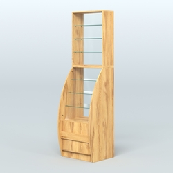 Витрина БРИЗ №1-600, Дуб Золотистый