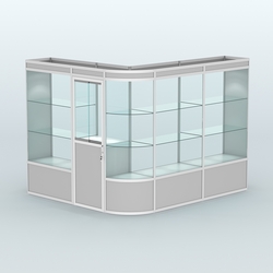 Павильон из профиля угловой №2а (5,5 кв.м), Серый