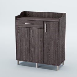 Стойка официанта "Бармен" №7-Н на ножках, Ясень Анкор темный