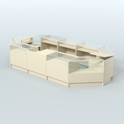 Торговый Островок "Эконом" №2 (9, 26 кв.м), Крем Вайс