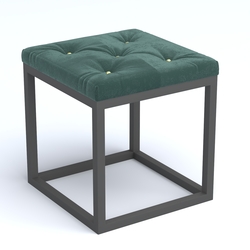 Пуфик серии ЛОФТ №1К, Tiffany 10 Dk. Green
