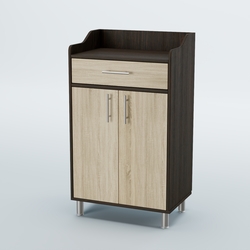 Стойка официанта "Бармен" №5-Н на ножках, Дуб Венге + Дуб Сонома