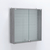 Витрина настенная №204-1Б закрытая с экономпанелью Бетон Чикаго светло-серый F186 ST9