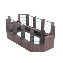 Торговый островок в центр зала ГРАЦИЯ №4 (открытый) (8, 55 кв.м), Ясень Анкор темный