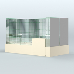 Павильон ИСТРА (глубина витрин-300мм) №3г (5, 94 кв.м), Крем Вайс