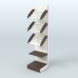 Стеллаж для хлеба и выпечки с полками - корзинами Феникс №16, Дуб Венге + Белый