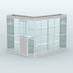 Павильон из профиля угловой №1в (5,5 кв.м), Серый