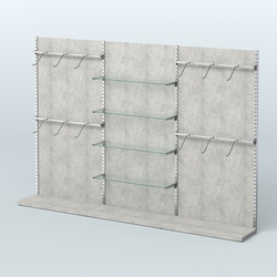 Система ЭЛЕГАНТ №4 пристенная с ДСП (3600 мм), Метрополитан Грей