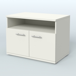 Тумба под оргтехнику, цвет дуб шамони темный, Белый