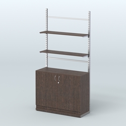 Система ЭЛЕГАНТ №8 без ДСП с тумбой T23 (1200 мм), Дуб Венге