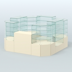 Павильон ИСТРА в центр зала №5 (открытый) (6, 05 кв.м), Крем Вайс