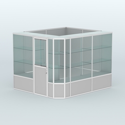 Павильон из профиля угловой №6б (5,5 кв.м), Серый