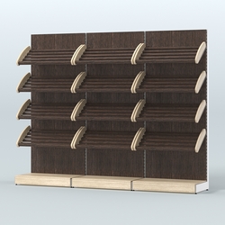 Стеллаж для хлеба и выпечки трехсекционный Феникс №8, Дуб Сонома + Дуб Венге