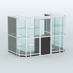 Павильон из профиля пристенный №6г (4,05 кв. м), Черный