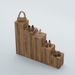 Демо-стенд Ступени-Лестница №4, Дуб Канзас коричневый