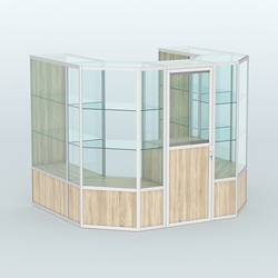 Павильон из профиля пристенный №3б ( 4,32 кв. м), Дуб Сонома