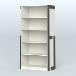 Стеллаж "Фаберлинк", Белый и Черный