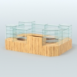 Павильон ИСТРА в центр зала №10 (открытый) (8, 32 кв.м), Дуб Золотистый