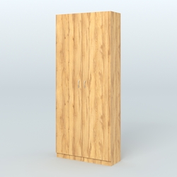 Аптечный шкаф одежды персонала для двух человек №2, Дуб Золотистый