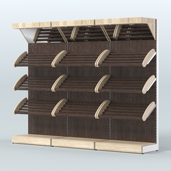Стеллаж для хлеба и выпечки трехсекционный Феникс №4, Дуб Сонома + Дуб Венге