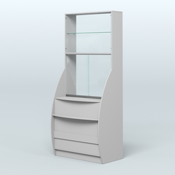 Витрина БРИЗ №5 с окном выдачи, Серый