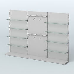 Система ЭЛЕГАНТ №10 пристенная с ДСП (3600 мм), Серый