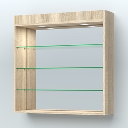 Витрина настенная "Фаберлинк", Дуб Сонома