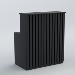 Ресепшен прямоугольный серии ПРИЛИВ №1, Антрацит