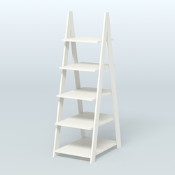 Торговая двусторонняя стойка ЛОФТ №3-650 узкая, Белый